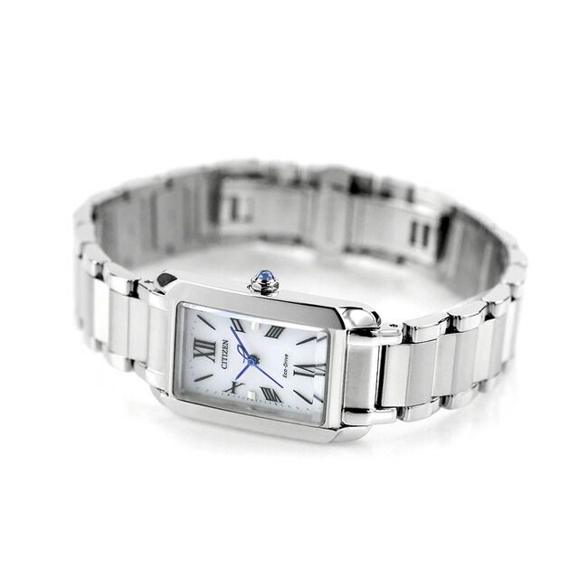 Citizen L EW5620-55A women's silver stainless steel wristwatch with white dial