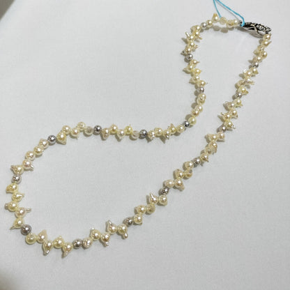 Akoya Pearl Cleopatra Necklace featuring 4.5-5mm untreated pearls on a 51cm strand