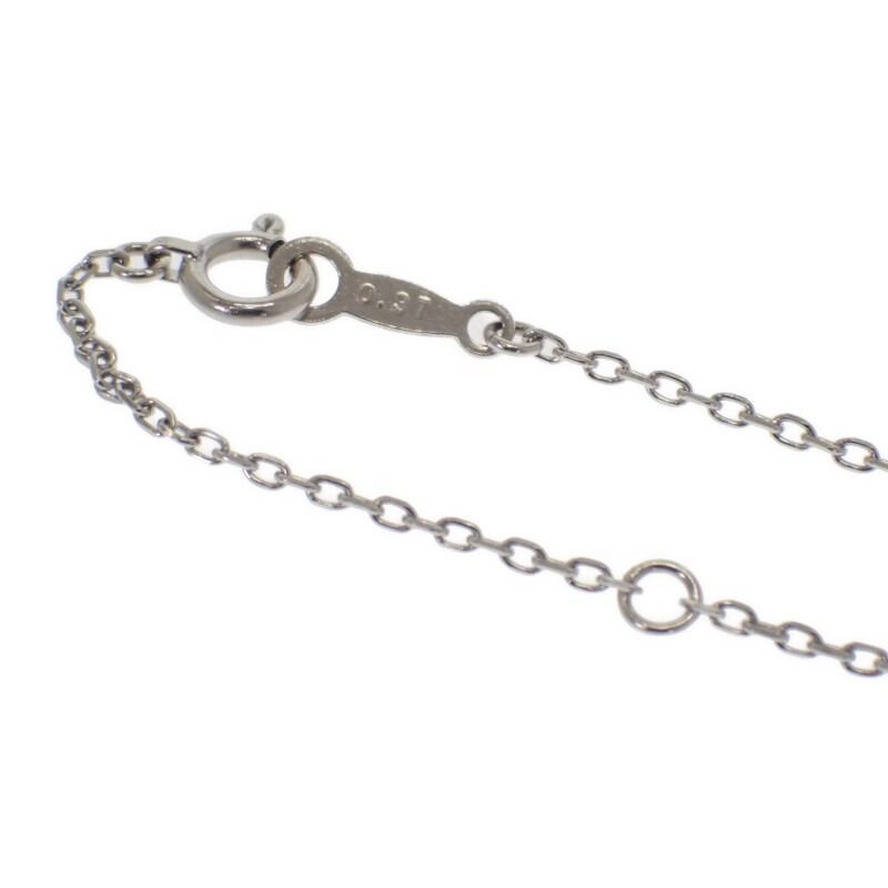 Gradation necklace in K18 white gold with 0.37ct diamonds and 42cm chain