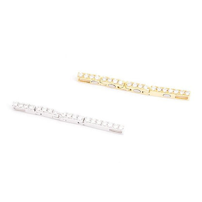 Tasaki cross pendant for ladies with diamonds 0.64ct set in 2WAY K18 yellow and white gold