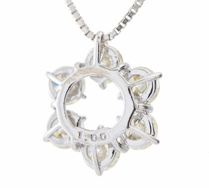 TASAKI Diamond Pendant Necklace with 1.00ct diamond on 45cm chain, pendant size 12.7mm by 11.6mm