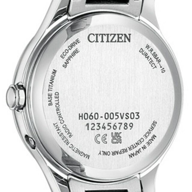 Citizen xC Ladies ES9490-61L Cross Sea Light watch with navy dial and light silver band