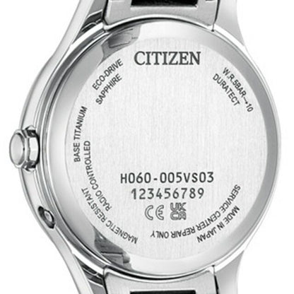 Citizen xC Ladies ES9490-61L Cross Sea Light watch with navy dial and light silver band