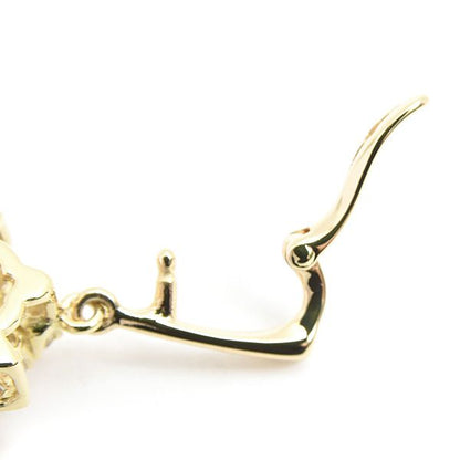 Mikimoto K18 gold pendant with six pearls and diamond accents measuring 21.2mm by 37.9mm