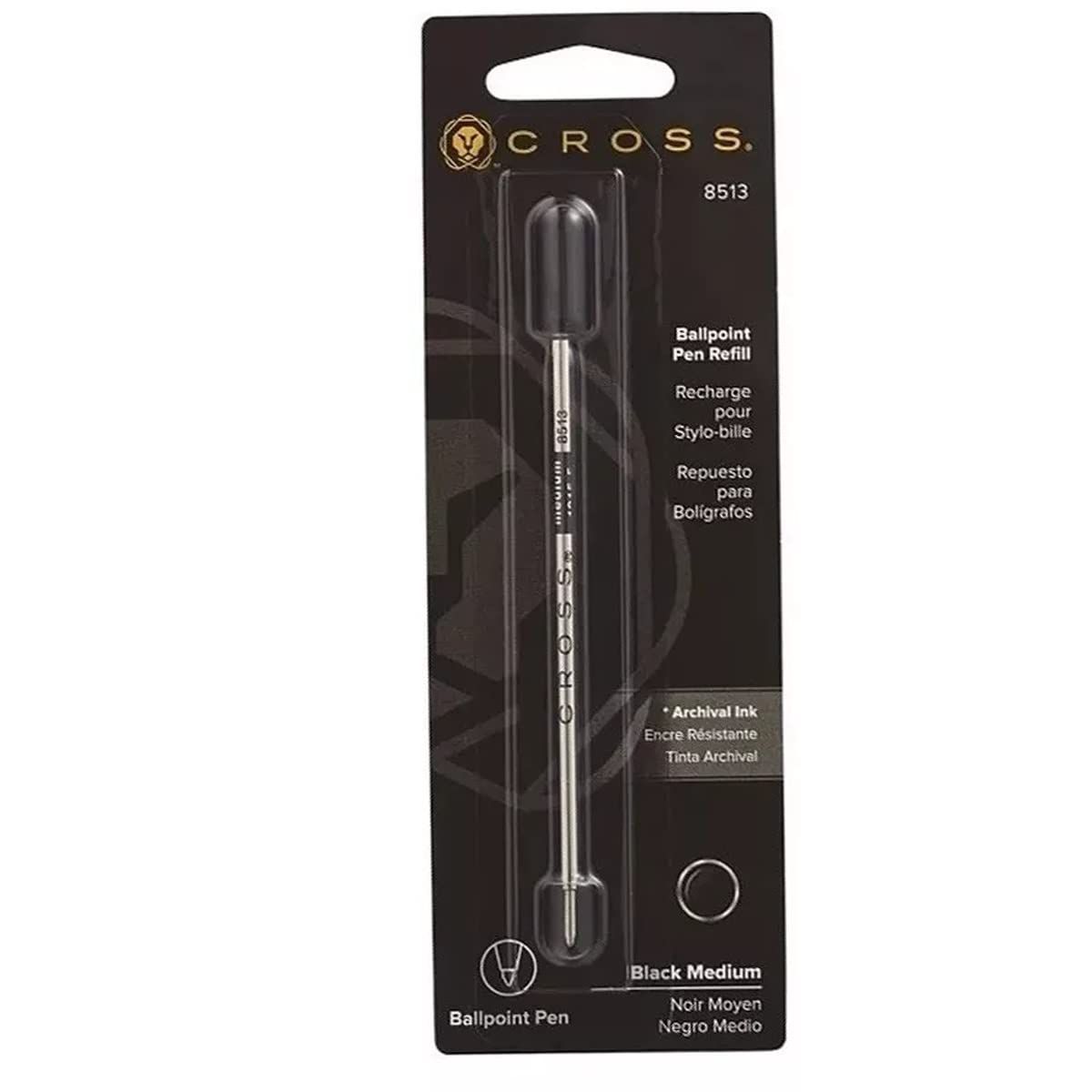 Cross Replacement Ink Refills Set of 6 Black M Model 8513 — Japan Import