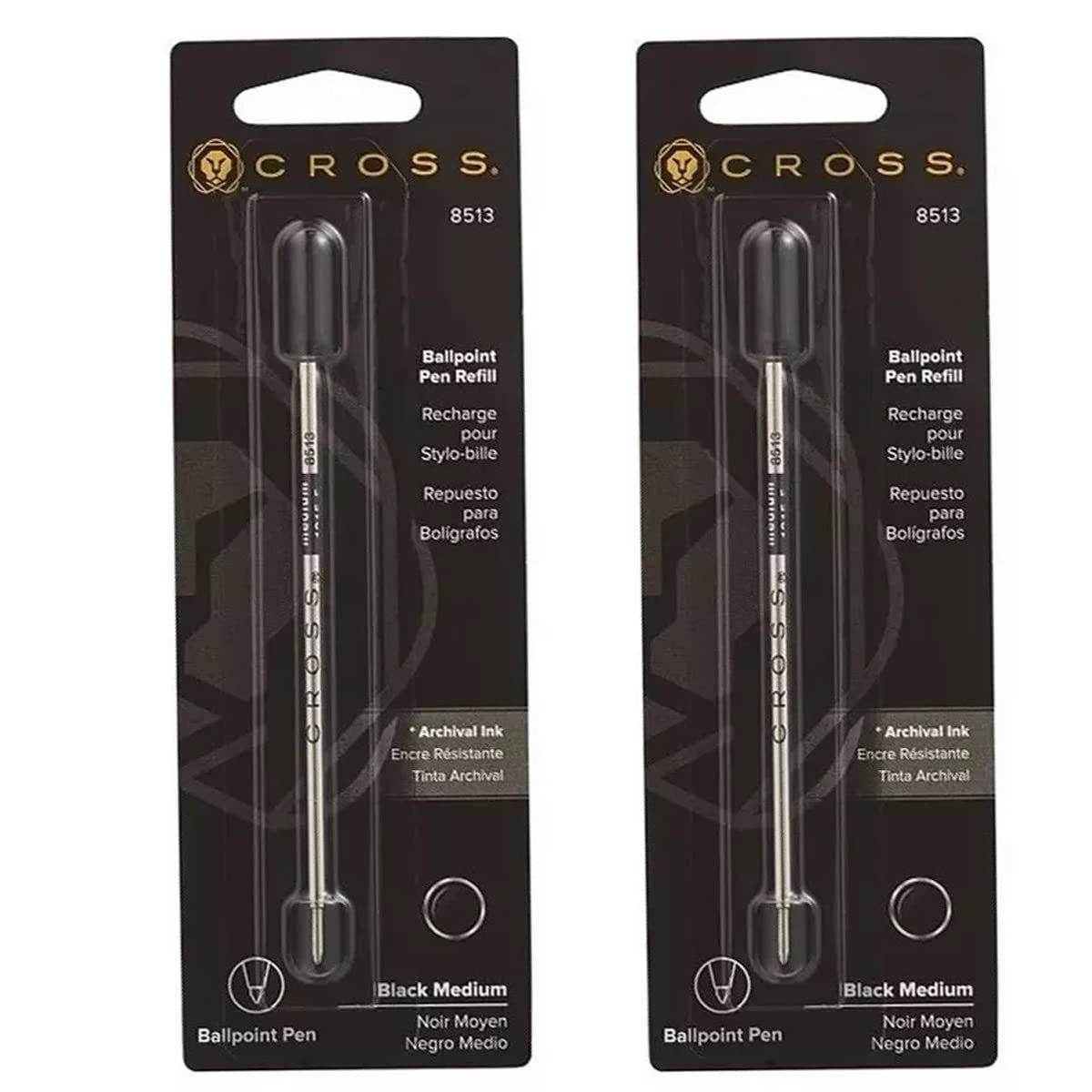Cross Replacement Ink Refills Set of 6 Black M Model 8513 — Japan Import