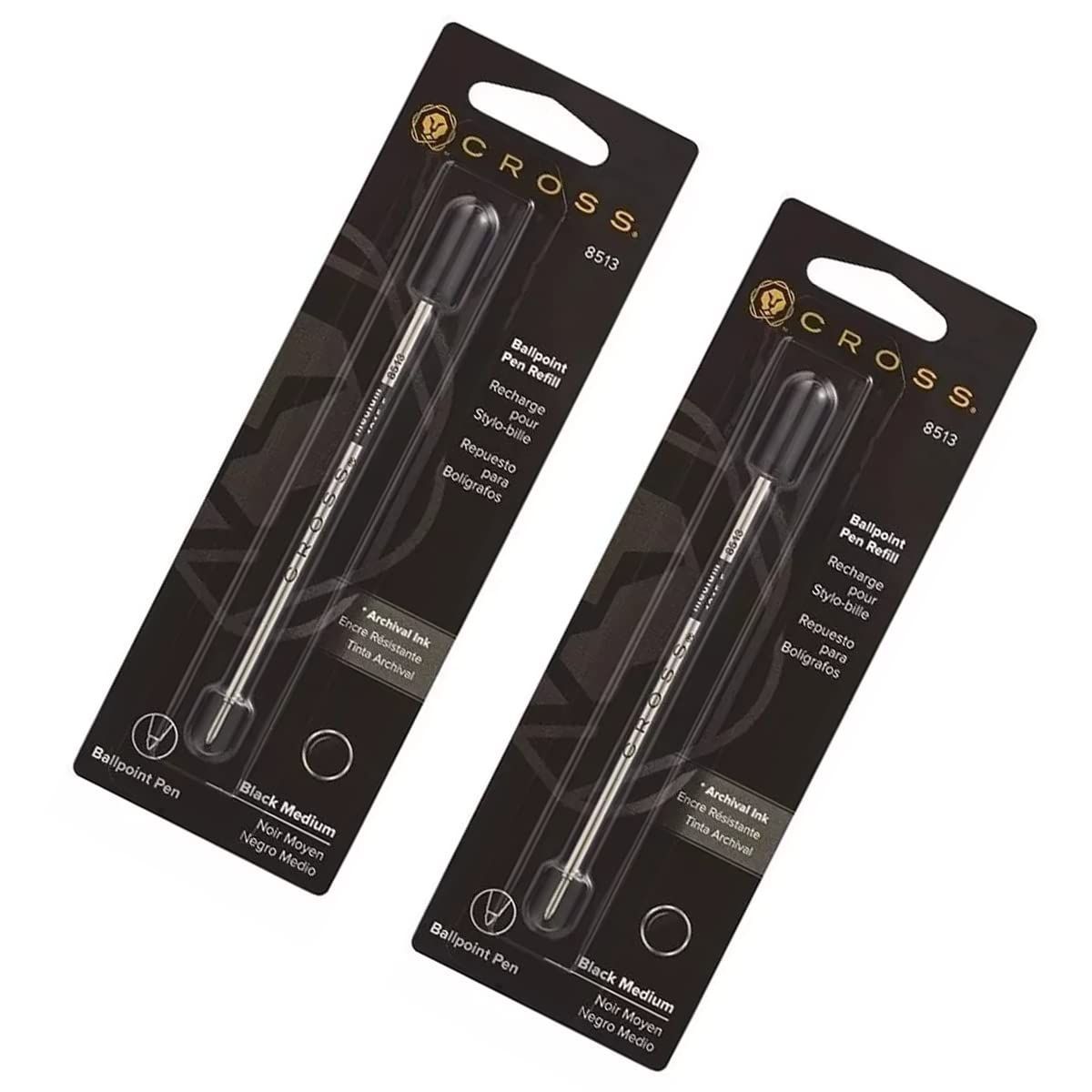 Cross Replacement Ink Refills Set of 6 Black M Model 8513 — Japan Import