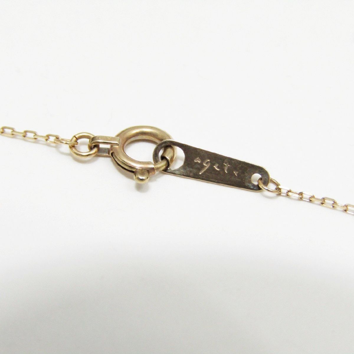Gold Agate Baby Pearl Necklace with K10 material, available in 36 or 40 cm length
