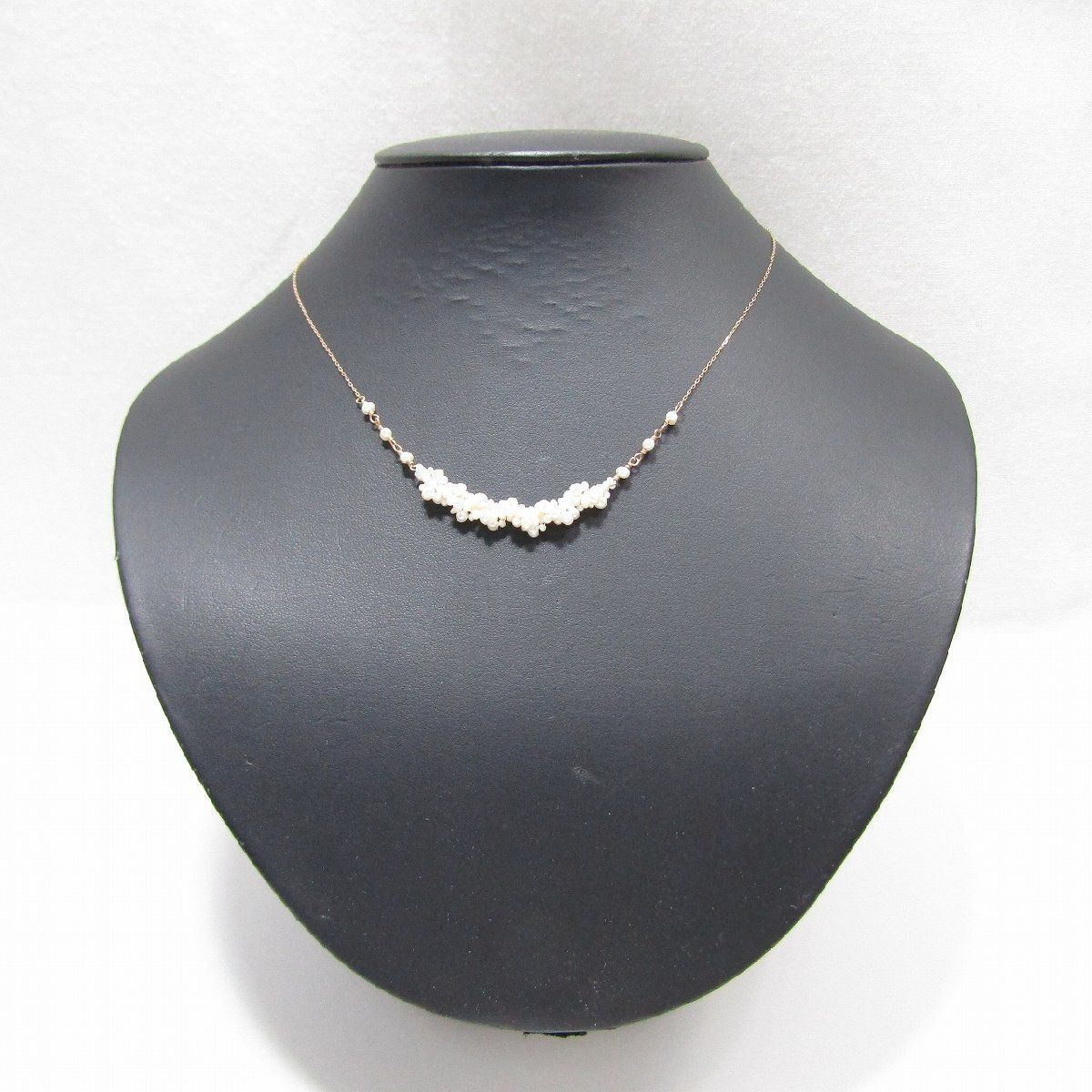 Gold Agate Baby Pearl Necklace with K10 material, available in 36 or 40 cm length