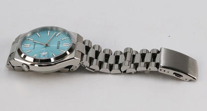 Citizen NJ0151-88M automatic men's watch with ice blue dial and stainless steel case