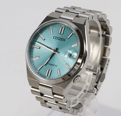 Citizen NJ0151-88M automatic men's watch with ice blue dial and stainless steel case
