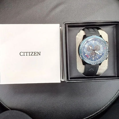 Citizen Promaster SKY CB5006-02L blue dial pilot watch in used condition