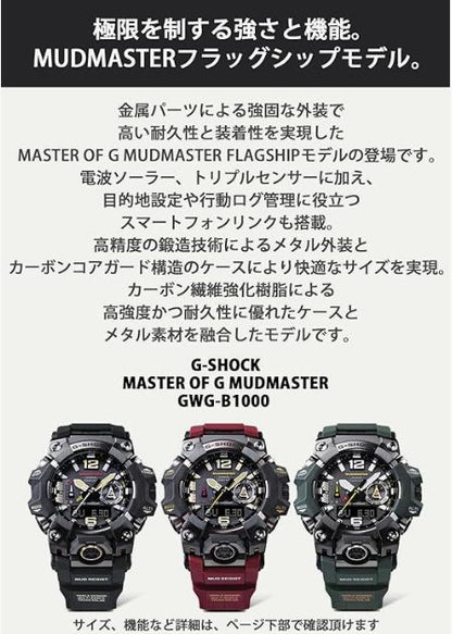 CASIO GWG-B1000-3AJF Digital Men's Watch — Japanese