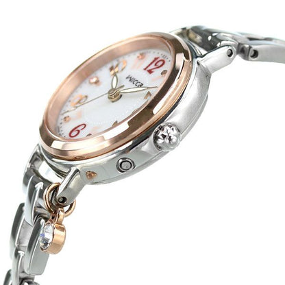 Citizen Wicca KL0-511-11 ladies silver solar atomic watch with silver dial and band
