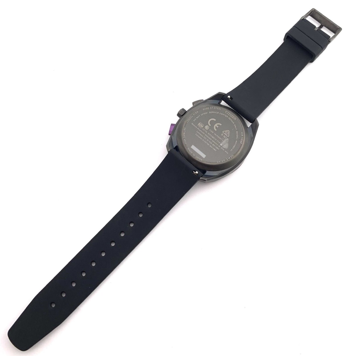 中古 CITIZEN Eco-Drive W510MV watch with dark gray dial and silicon band made in Japan
