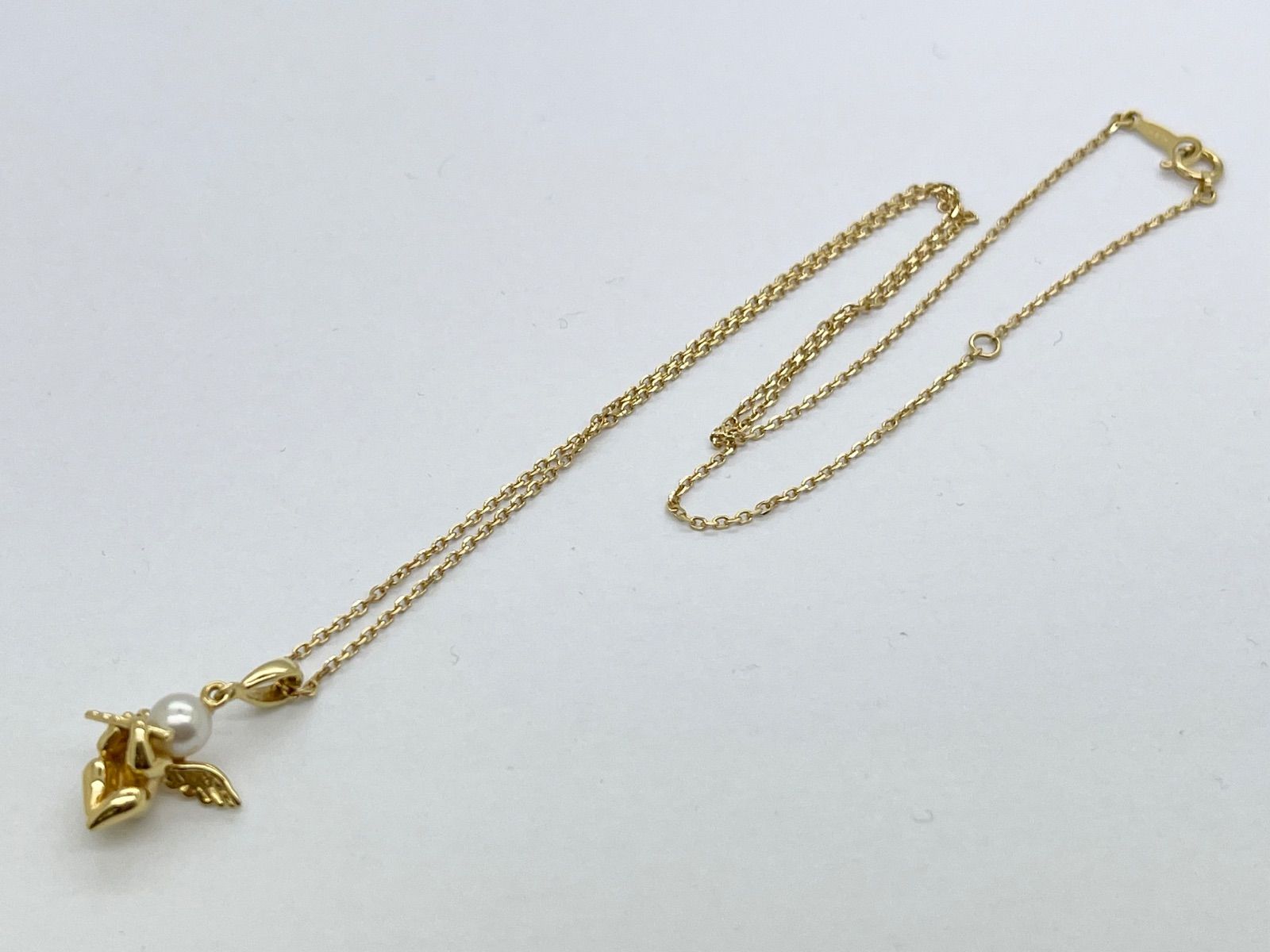 8-8 Mikimoto K18 gold pearl necklace with 4.4g weight and 1.2cm pearl size