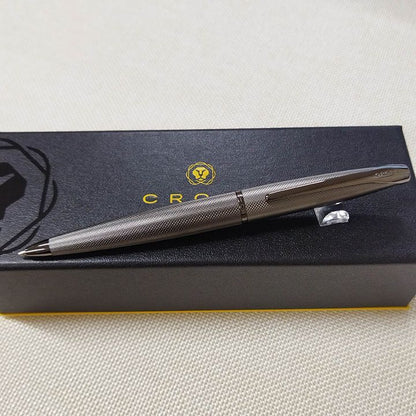Cross ATX Titanium Gray ballpoint pen with metal body and twist mechanism