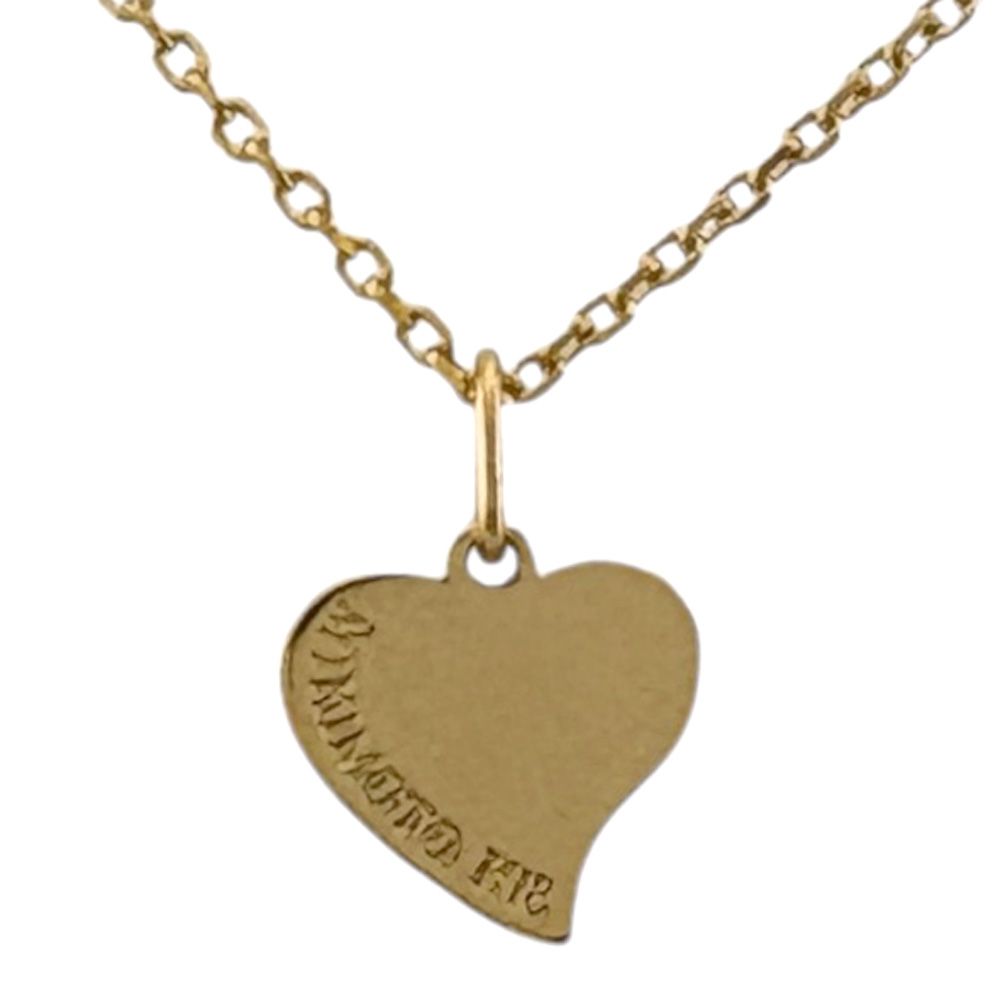 Mikimoto 18K yellow gold necklace for ladies weighing 2.6 grams, elegant used jewelry piece