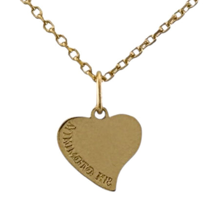 Mikimoto 18K yellow gold necklace for ladies weighing 2.6 grams, elegant used jewelry piece