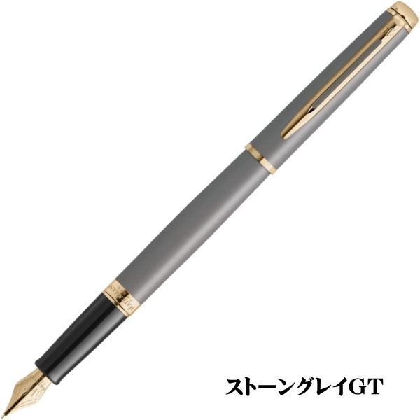 WATERMAN Metropolitan Essential Neutral Color Fountain Pen with fine nib and gold coated stainless steel body
