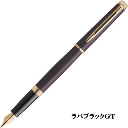 WATERMAN Metropolitan Essential Neutral Color Fountain Pen with fine nib and gold coated stainless steel body
