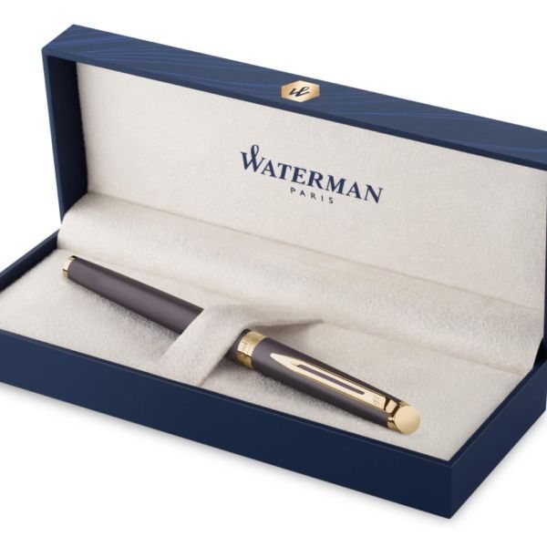 WATERMAN Metropolitan Essential Neutral Color Fountain Pen with fine nib and gold coated stainless steel body