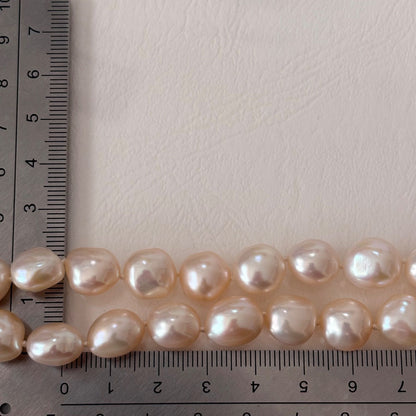 263 Tasaki K18 Baroque Pearl Necklace with 91.5 cm length showcasing irregularly shaped pearls and gold chain