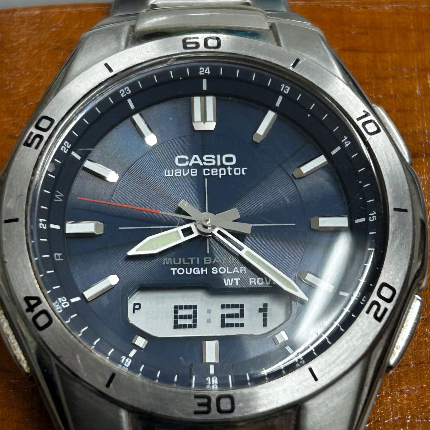 CASIO WVA-M640 Solar Men's Watch — Japanese