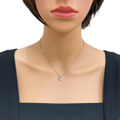 Tasaki platinum pendant top with 0.30 carat diamond, measuring 7.0 mm by 10.5 mm, delicate ladies jewelry
