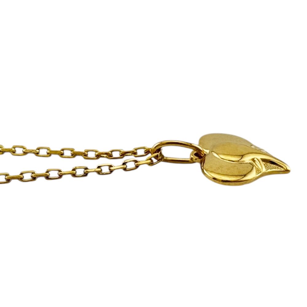 Mikimoto ladies 18K yellow gold elephant necklace weighing 2.8g made in Japan