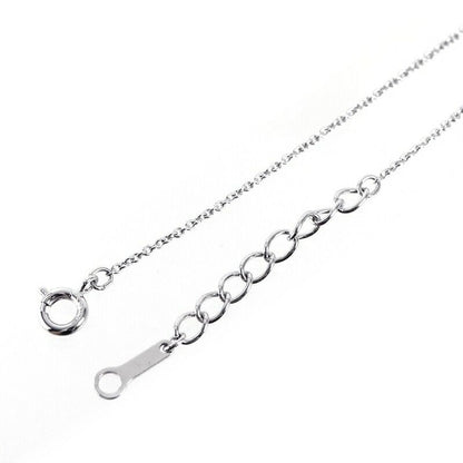 Tasaki pearl necklace with a single 6.4mm silver pearl on a 41cm adjustable silver chain