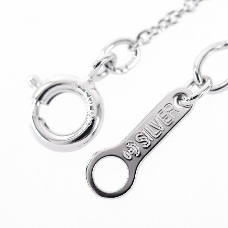 Tasaki pearl necklace with a single 6.4mm silver pearl on a 41cm adjustable silver chain