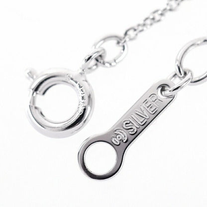 Tasaki pearl necklace with a single 6.4mm silver pearl on a 41cm adjustable silver chain