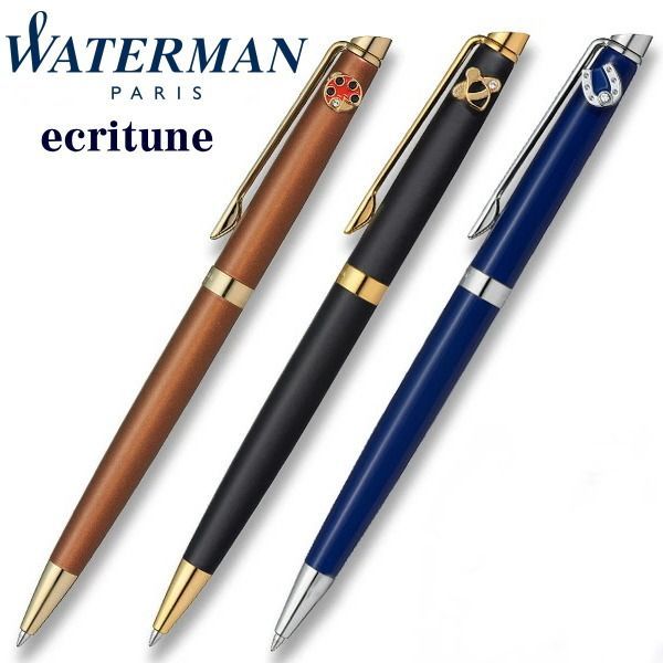 Waterman Metropolitan Essential Matte Black GT oil-based ballpoint pen with twist mechanism