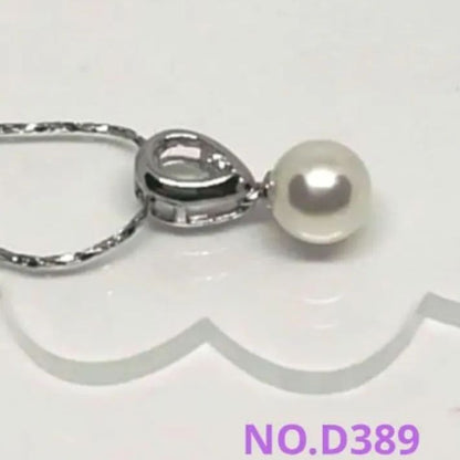 Akoya Pearl Hanadama Pendant in silver SV925 with 7.78mm pearl and 42cm chain