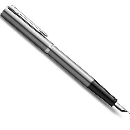 WATERMAN Impression fine pen in stainless steel with gold trim and 0.3mm stainless steel nib