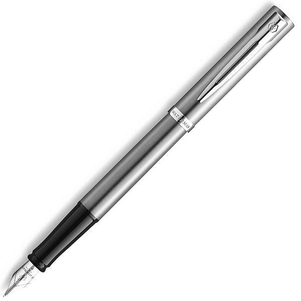 WATERMAN Impression fine pen in stainless steel with gold trim and 0.3mm stainless steel nib