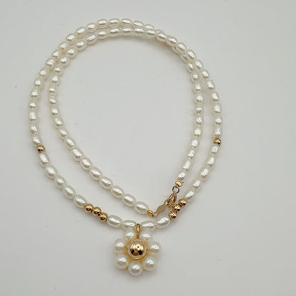 Mikimoto Gift Selection K14 gold necklace with 41 cm freshwater pearls on white background