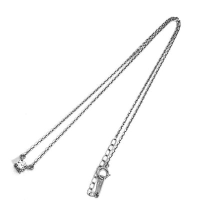 TASAKI diamond necklace with 0.34ct diamond set in Pt900 platinum on 40cm adjustable chain