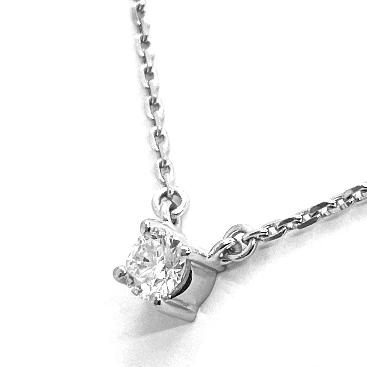 TASAKI diamond necklace with 0.34ct diamond set in Pt900 platinum on 40cm adjustable chain