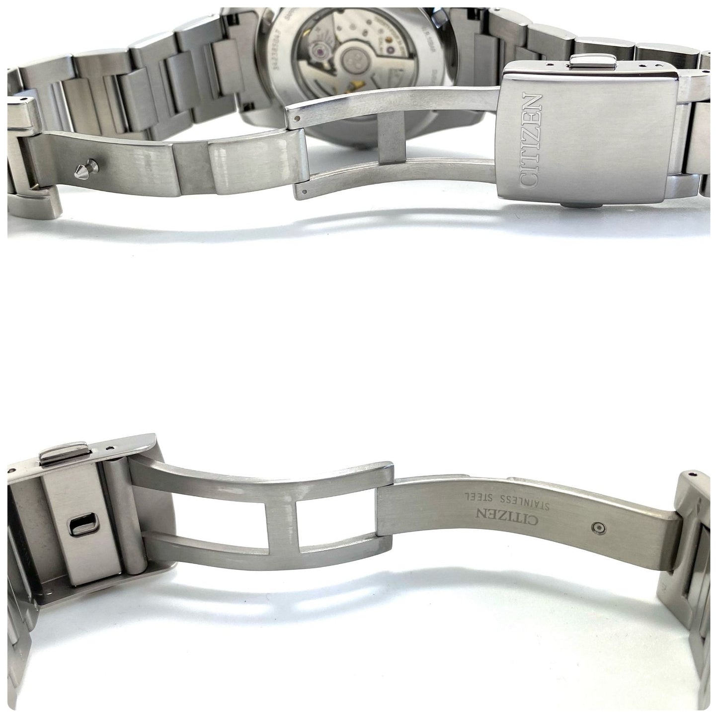 Citizen Collection Mechanical NB1050-59H automatic watch with stainless steel case back skeleton and date display
