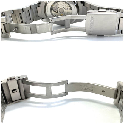 Citizen Collection Mechanical NB1050-59H automatic watch with stainless steel case back skeleton and date display