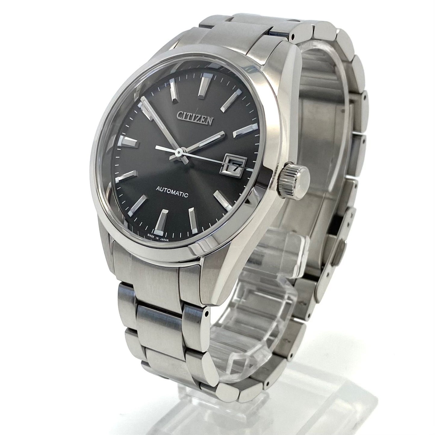 Citizen Collection Mechanical NB1050-59H automatic watch with stainless steel case back skeleton and date display