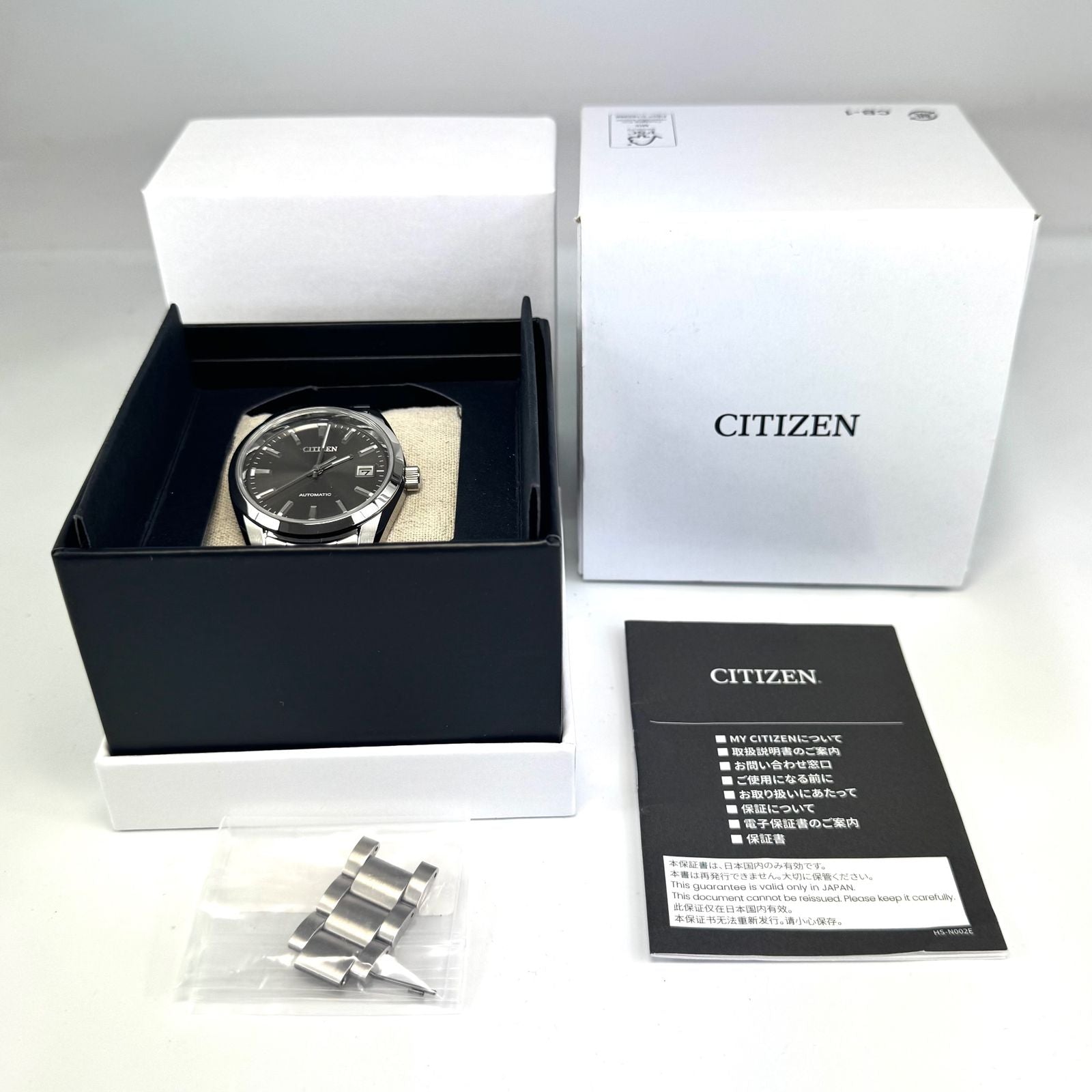 Citizen Collection Mechanical NB1050-59H automatic watch with stainless steel case back skeleton and date display