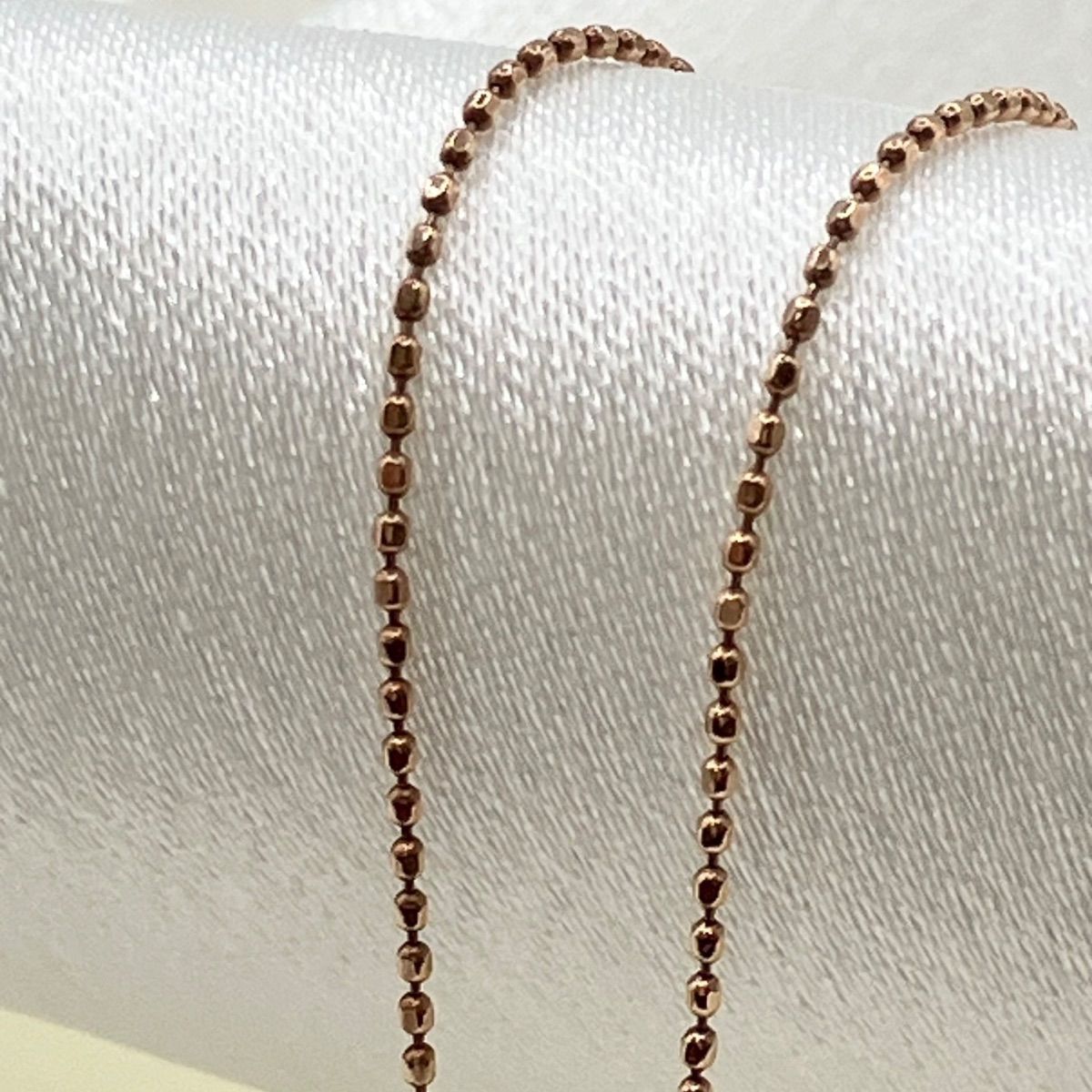 agete10K necklace with purple amethyst stone in 10K rose gold weighing 1.6 grams with included box