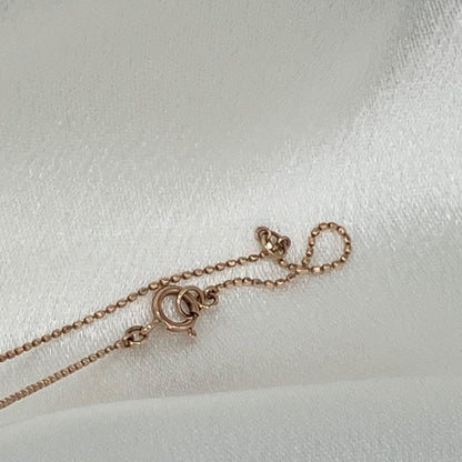 agete10K necklace with purple amethyst stone in 10K rose gold weighing 1.6 grams with included box