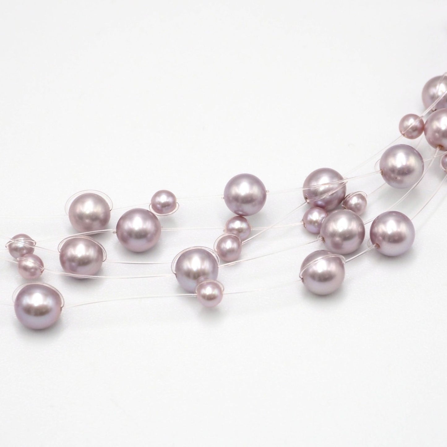 TASAKI 5-row pearl necklace choker crafted in silver K18 white gold with a 42.5 cm length
