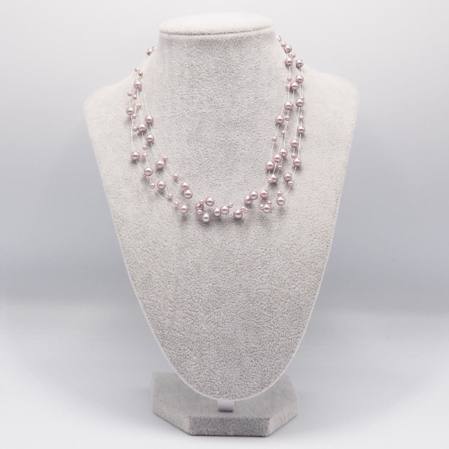 TASAKI 5-row pearl necklace choker crafted in silver K18 white gold with a 42.5 cm length