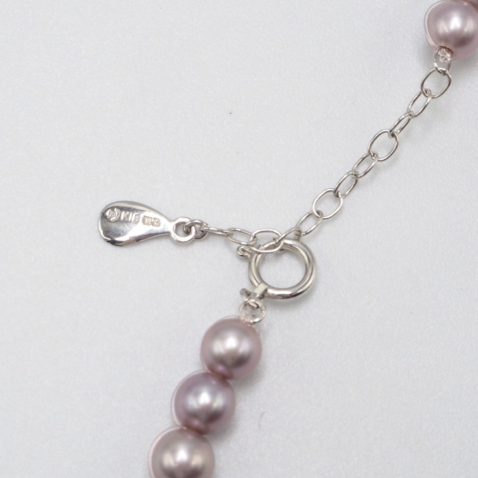 TASAKI 5-row pearl necklace choker crafted in silver K18 white gold with a 42.5 cm length