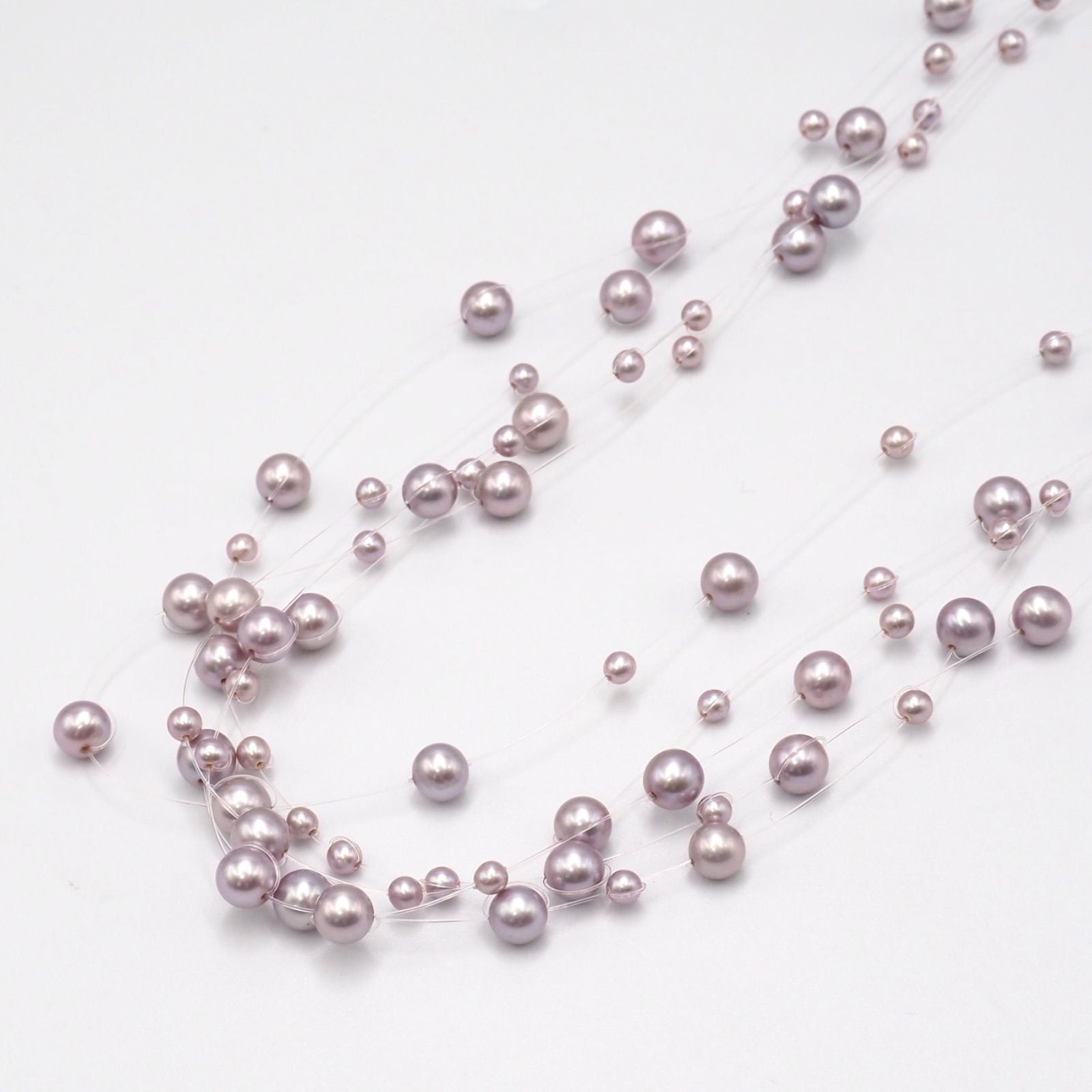 TASAKI 5-row pearl necklace choker crafted in silver K18 white gold with a 42.5 cm length